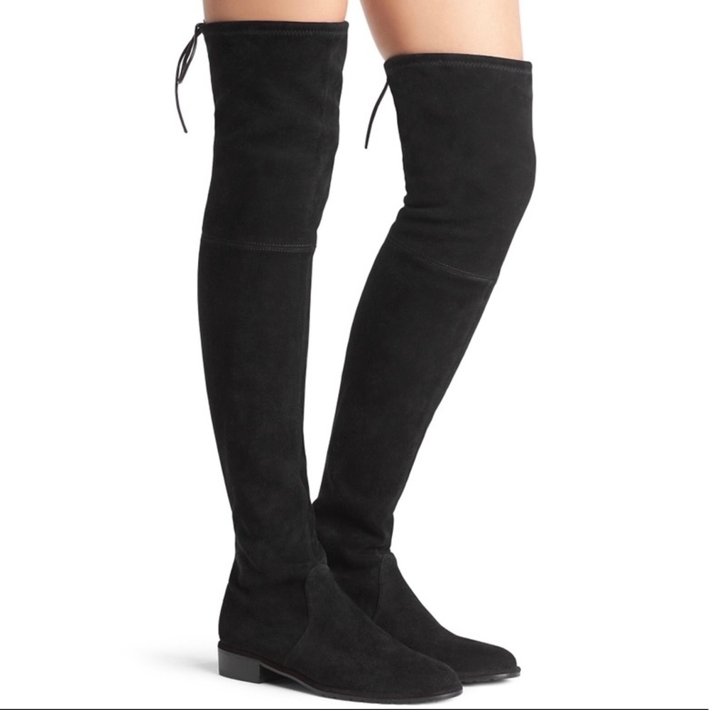 Stuart Weitzman Lowland Stretch Suede Boots